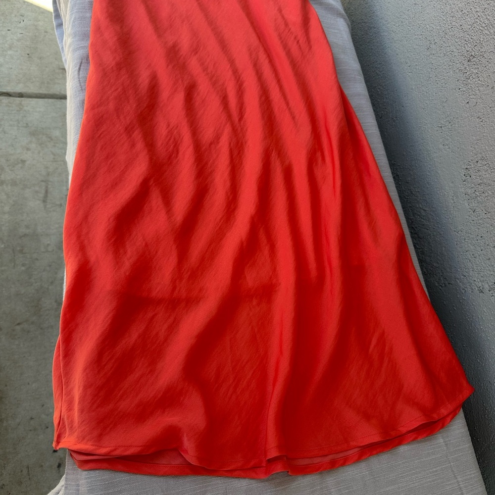 A New Day Asymmetrical Orange Maxi Skirt for Night Out